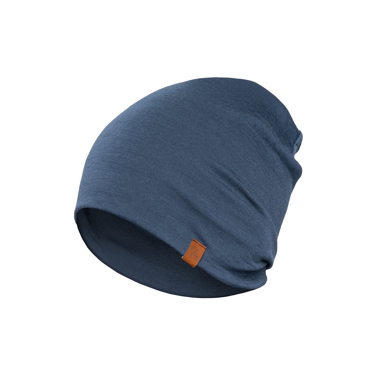 Men's Merino Wool Beanie Hat Denim