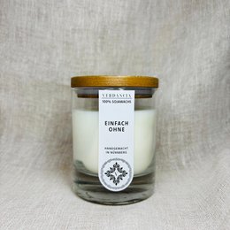 Simpelthen Uden | Sojavokslys – uparfumeret – minimalistisk og naturligt