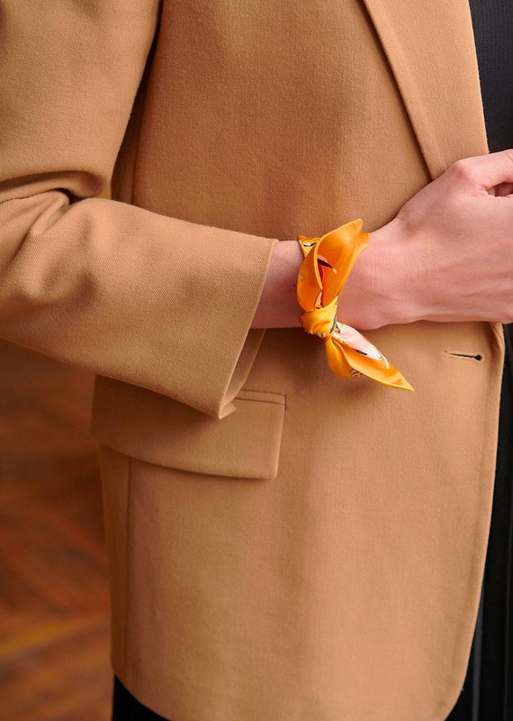 Foulard ruban Virginie Riou « Le petit citronnier »