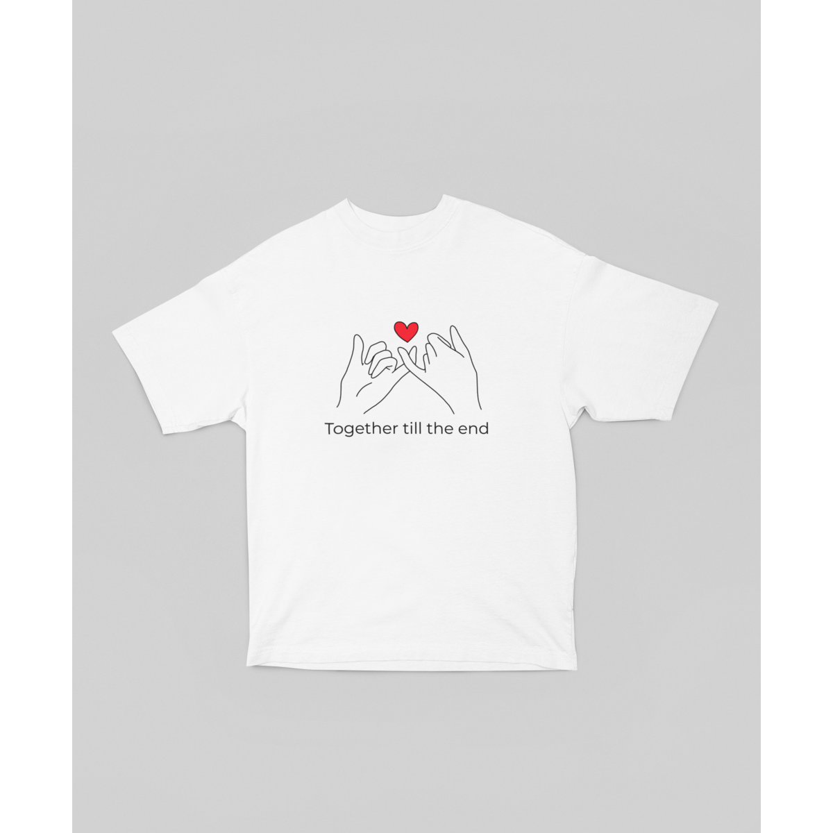 Oversized T-shirt Samen tot het einde