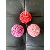 Hochzeits-Souvenir! Süßer Rosenball | 100 % natürliche Bio-Rapswachs-Duftkerzen | Wohnkultur/Geschenkidee | Hergestellt in Deutschland