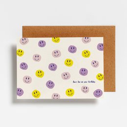 POSTCARD - SMILEY HAVE FUN ON YOUR BIRTHDAY