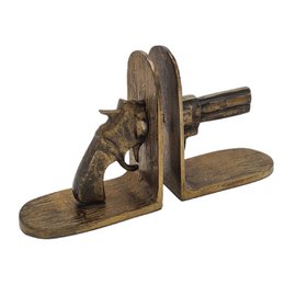 Bookend Gun - Gold - Antique Brass Shiny