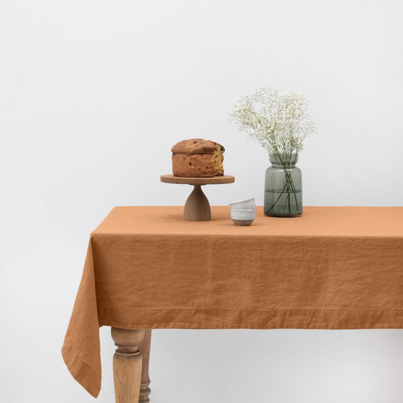 Tischdecke aus Tonleinen