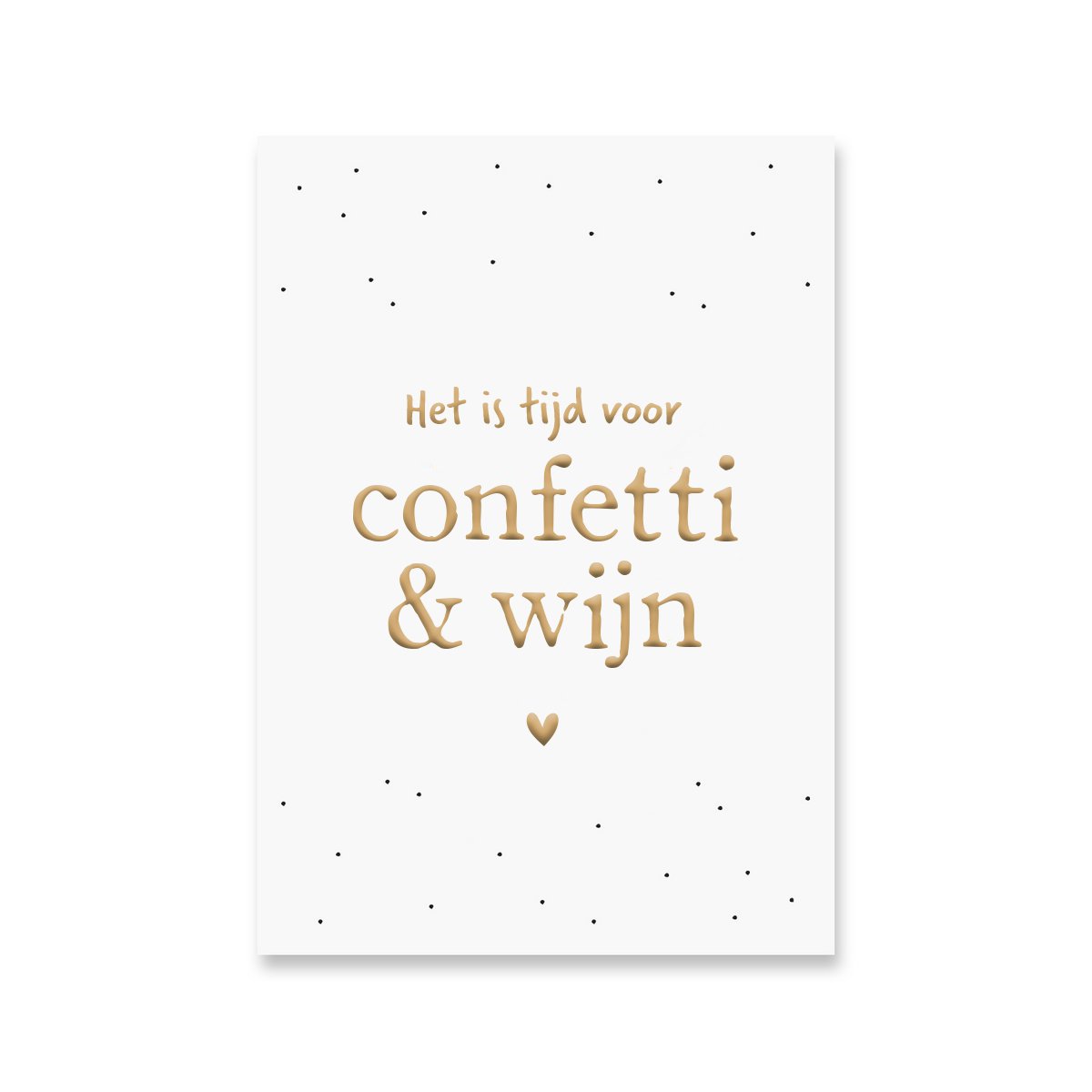 Card Confetti & Wine | Gold foil