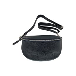 MARSUPIO LINA IN PELLE GRANATA 25CM BLU MARINO