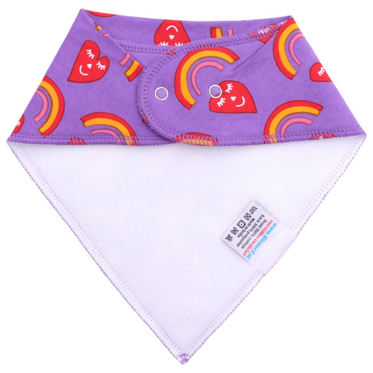 Śliniaczek w kropki Happy Hearts - śliniaczek dla niemowląt