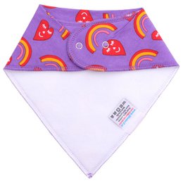 Śliniaczek w kropki Happy Hearts - śliniaczek dla niemowląt