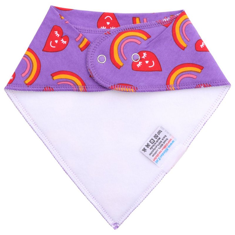 Śliniaczek w kropki Happy Hearts - śliniaczek dla niemowląt