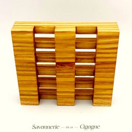 Wooden soap dish