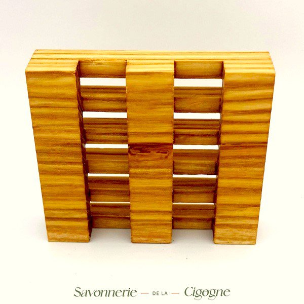 Wooden soap dish
