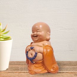 Laughing Buddha Statuette – Good Luck Charm – Zen and Feng Shui Decoration – To Create a Relaxing and Spiritual Atmosphere – Gift Idea