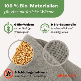 Bio-Körnerkissen mikrowellengeeignet, aus 100% Naturmaterialien, Wärmekissen für den Bauch, Panda
