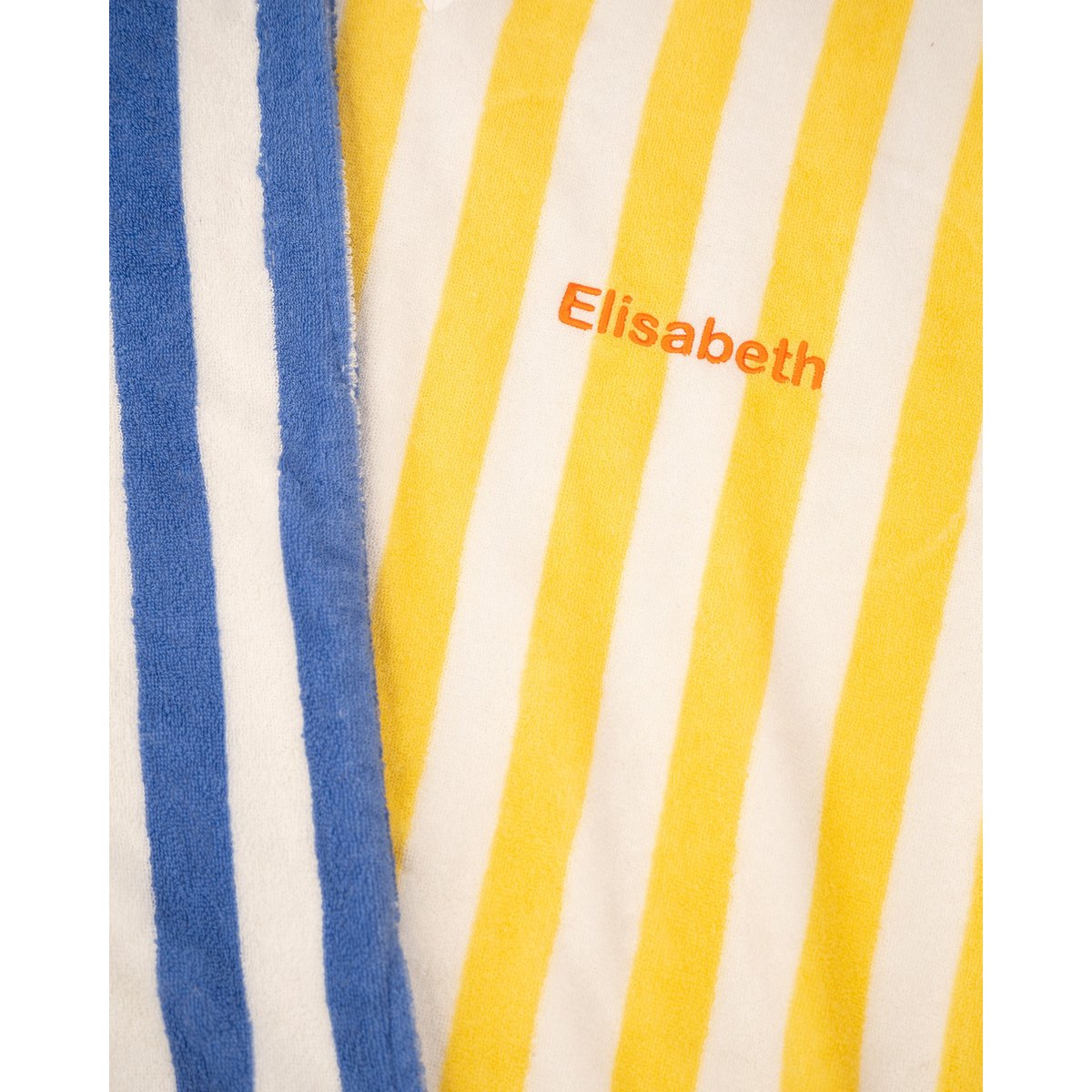 Kinderbadstrandponcho geel