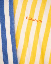 Kinderbadstrandponcho geel