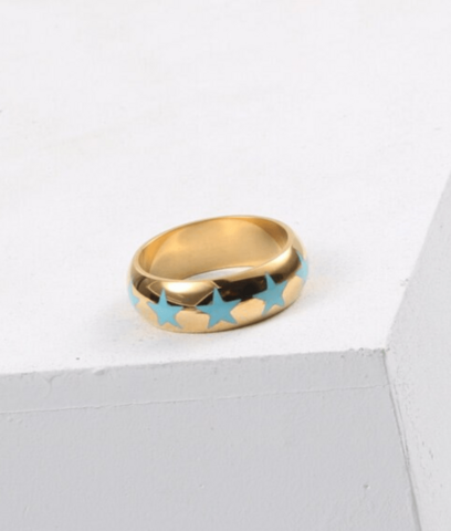 Linus - Stars Emaille Goldband