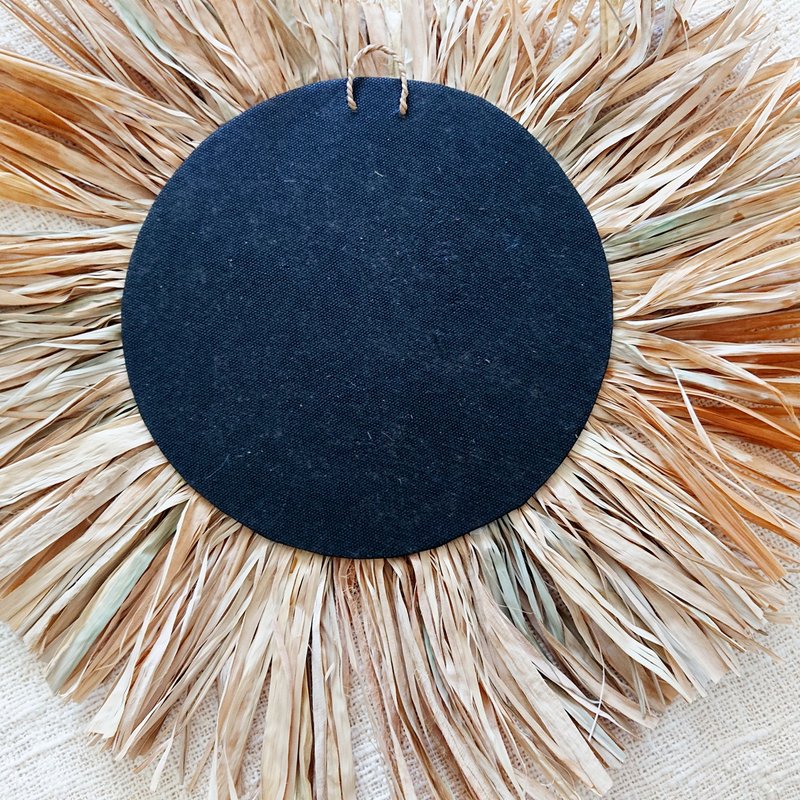 Hjerte i raffia og skaller