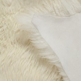 Ægte fåreskind | Naturhvid/creme | 85x45 cm
