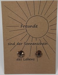 Toll stainless steel earring on card in German language (set10)