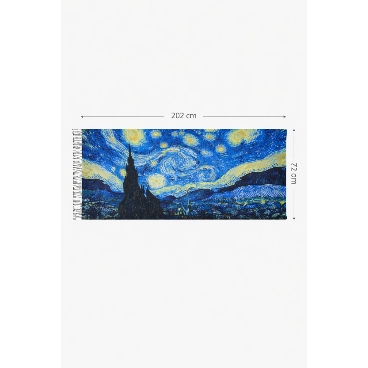 Foulard HS Painting - En 5+ modèles - Tissu plus épais - 202x72 cm
