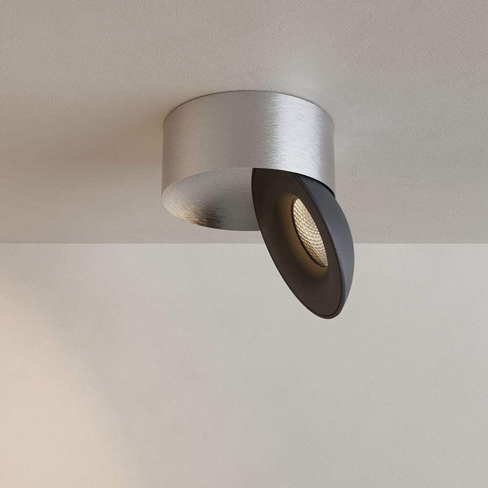 Aluminium/Schwarz Extra Warmweiß (2700K)