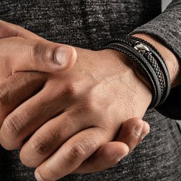 Læderarmbånd "Flake"