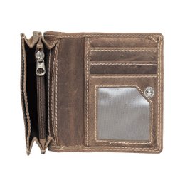 Damengeldbörse Mini Büffelleder - Damengeldbörse extra klein in 3 Farben Büffelleder