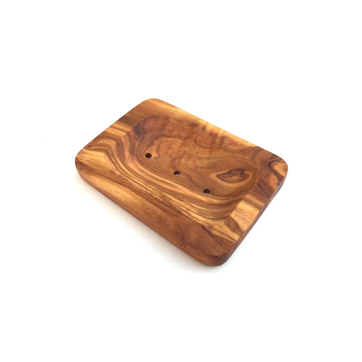 Soap dish rectangular rounded Soap dish made of olive wood