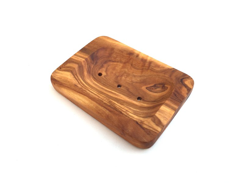 Soap dish rectangular rounded Soap dish made of olive wood