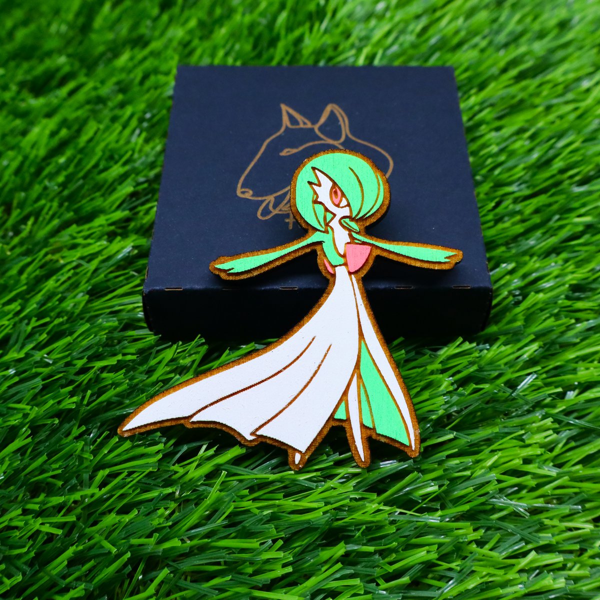 WOODEN GARDEVOIR Pokémon Magnet, Custom Geek Anime Gamer Room Gift, Nerd Video Game Fan HouseWarming Decoratie