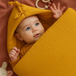 Honning økologisk bomuld Baby Nest