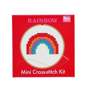 Mini borduurpakket - Regenboog