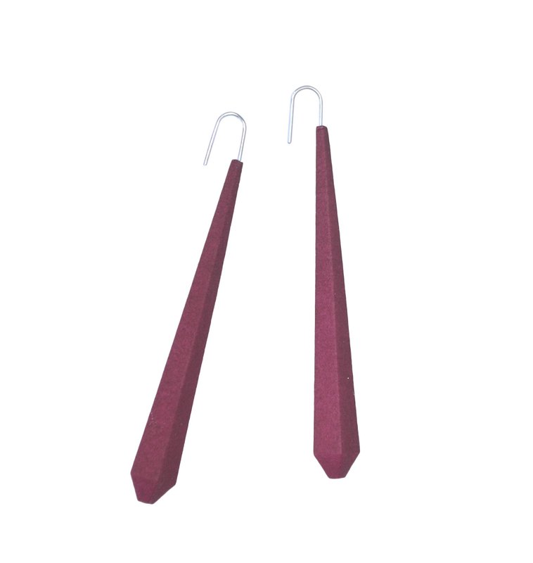 Langes Fünfeck XL Plum