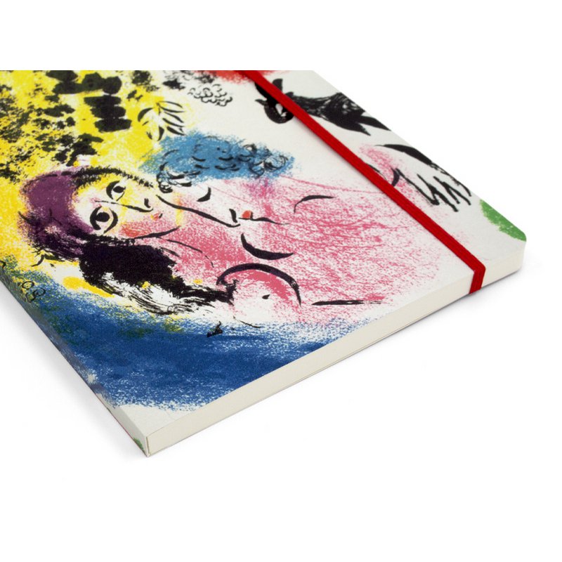 Softcover-Bücher A5, Marc Chagall, Lovers under red sun