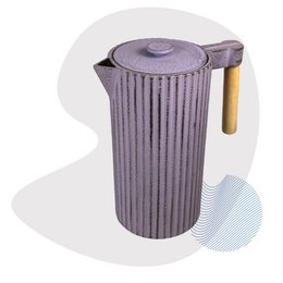Si støbejern tekande, kaffekande 1,1l lilla
