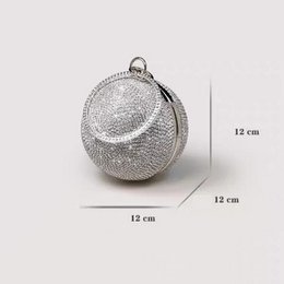 Luxe Ball Clutch-BlingBling Diamonds-Gold & Silver