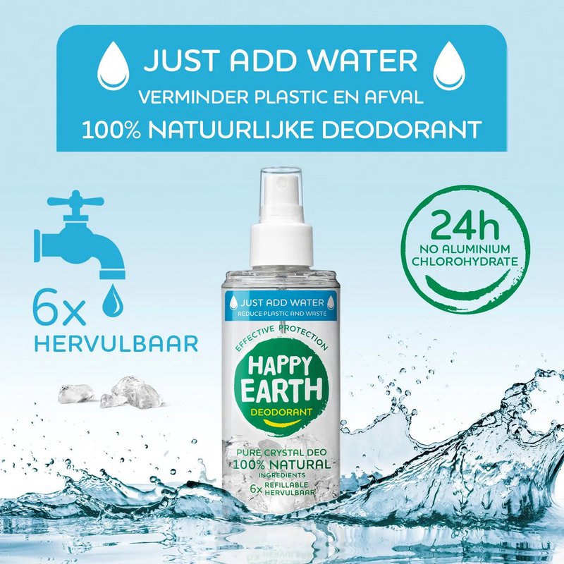 Natürliches Fügen Sie einfach Wasser Deo Spray Incented hinzu