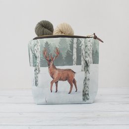 Finn il cervo | Grande custodia con cerniera | Borsa portaoggetti | Borsa per cosmetici