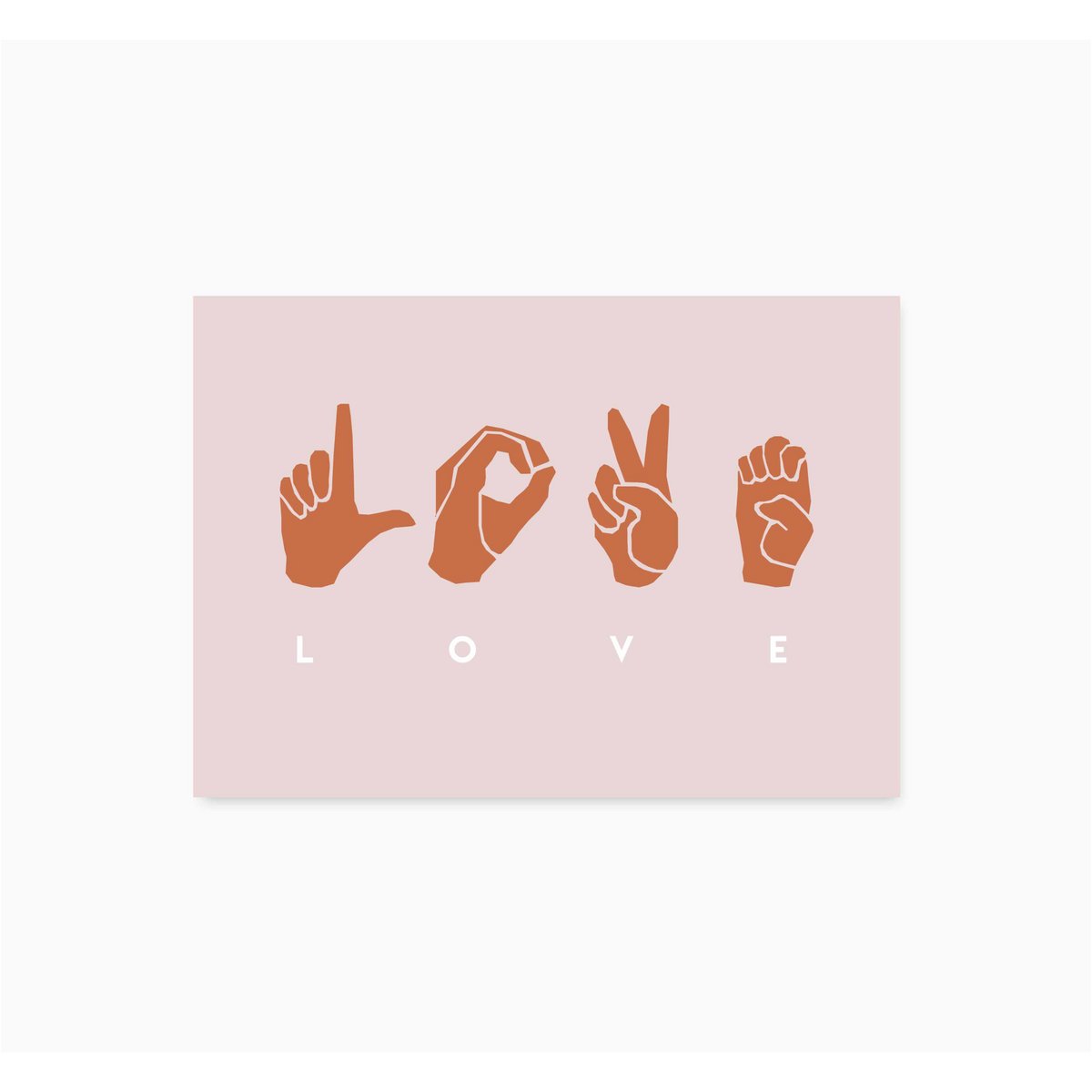 A6 Ansichtkaart || LOVE