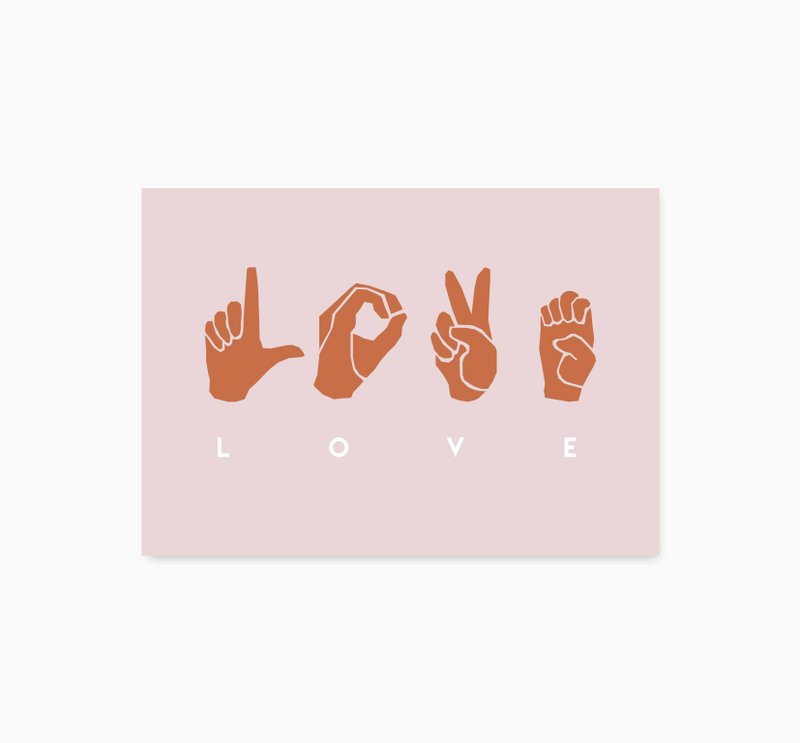 Cartolina A6 || AMORE