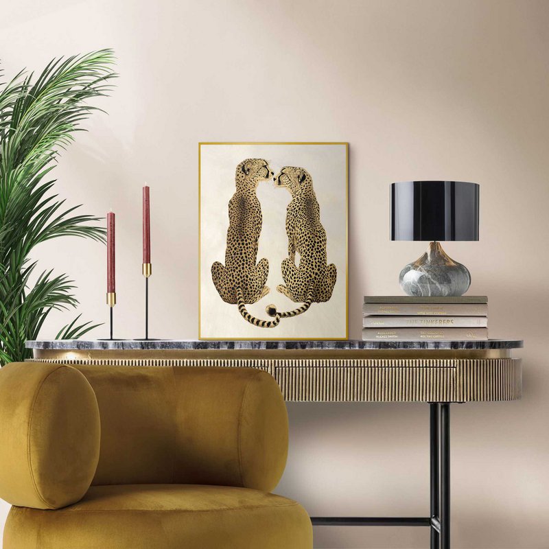 Painting Slim Frame Loving Cheetas 40x30