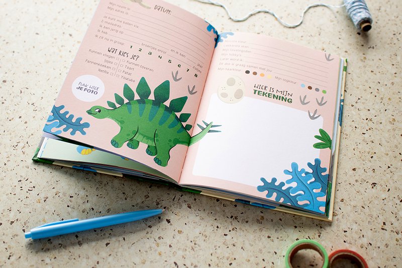 Libro degli amici Dinosauro A5 // Ragazzi