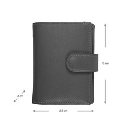 Cardprotector - Miniwallet - Mini wallet - Leather card holder leather - Credit card holder In 11 Colors