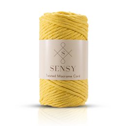 Sensy Premium 3 mm - cordoncino macramè a filo singolo in cotone riciclato al 100%.