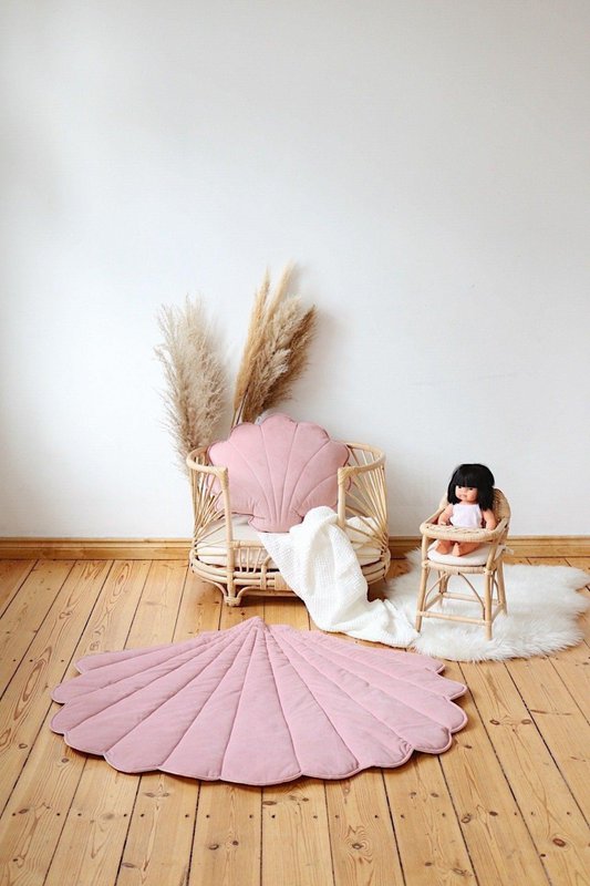 "Soft Pink" Velvet Shell Pude