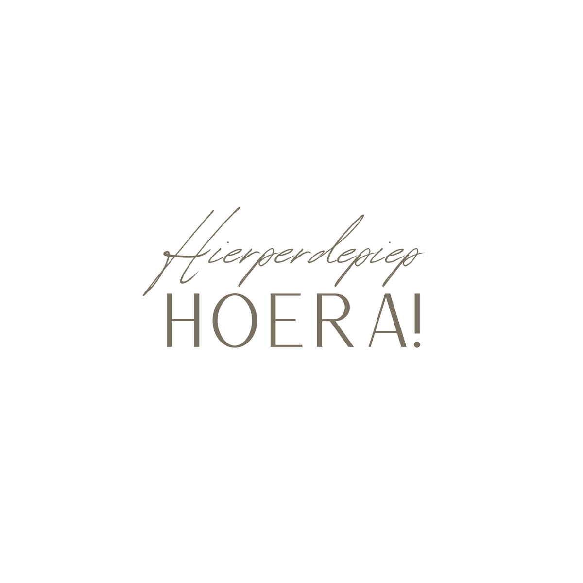 Greeting card | Hip hip hurray!