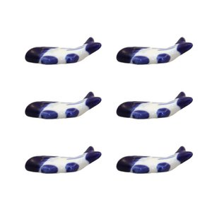 Porcelain whale sketch holder - Lot of 6