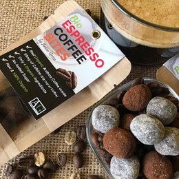 Bocconcini di caffè espresso bio personalizzati