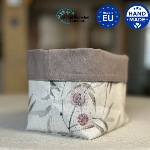 Cloth Basket, h=20cm, Recycled Cotton, Printed | Pipo Fresno