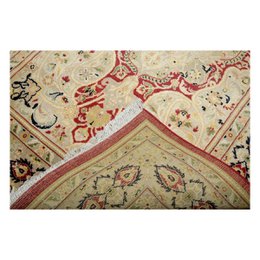 Kashan handgeknoopt dubbel koloniaal wit zacht vloerkleed